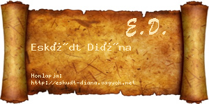 Esküdt Diána névjegykártya