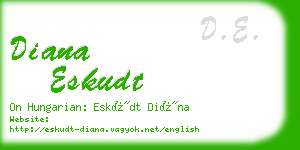 diana eskudt business card